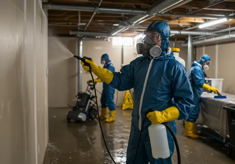 Basement Sanitization and Antimicrobial Treatment process in Las Animas County, CO